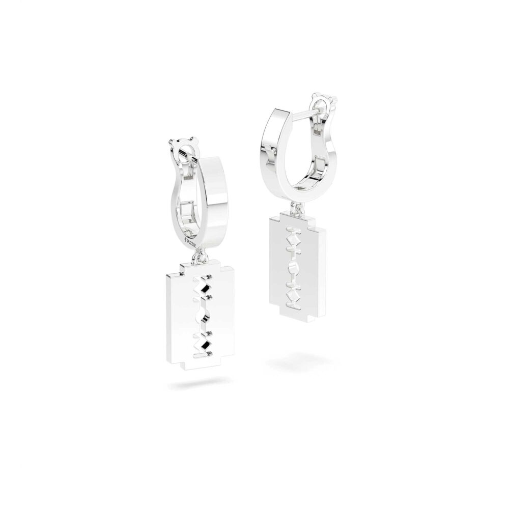 Bông Tai Bạc The Razor BT006