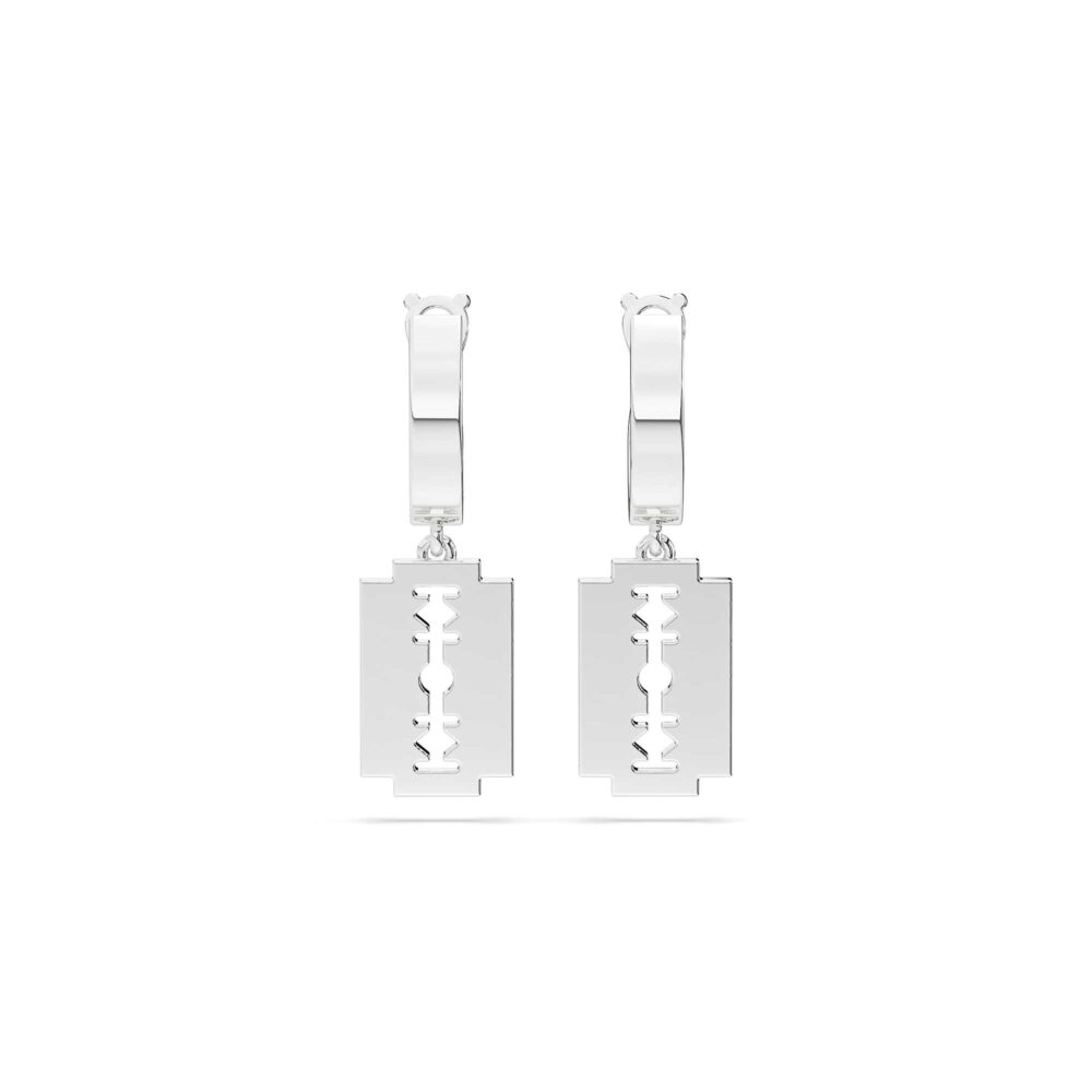 Bông Tai Bạc The Razor BT006