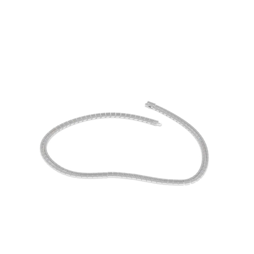 Dây Chuyền Baguette Mix Round DC002