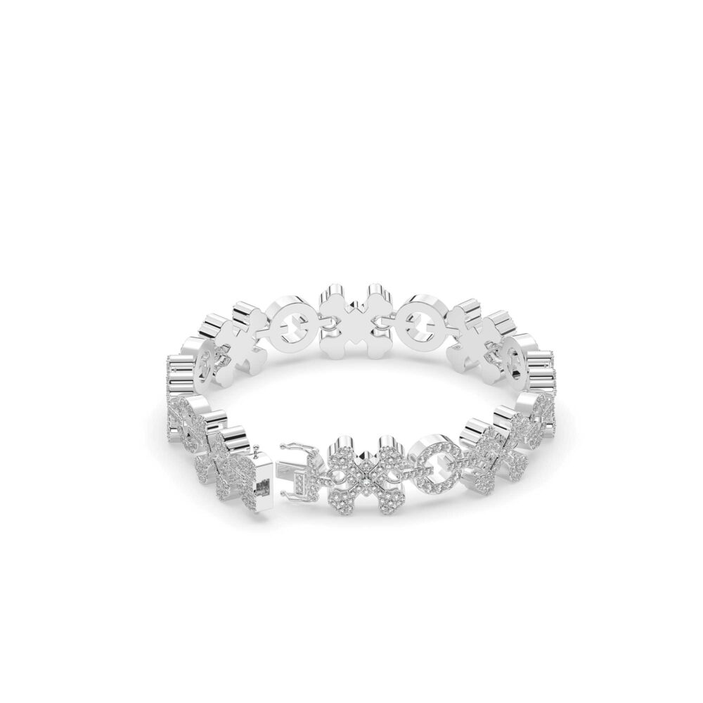Vòng Tay Tic-Tac-Toe Chain Đính Đá VT033