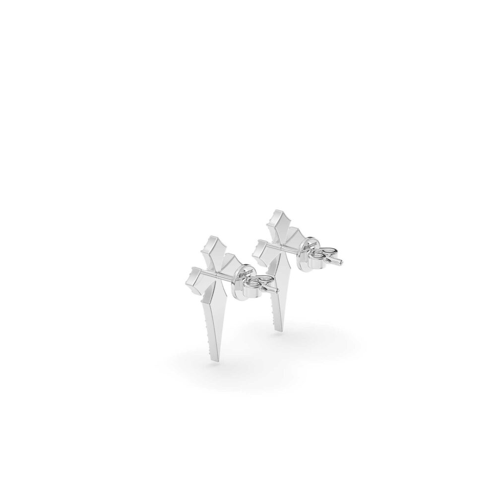 Bông Tai Christian Cross Đính Đá BT031