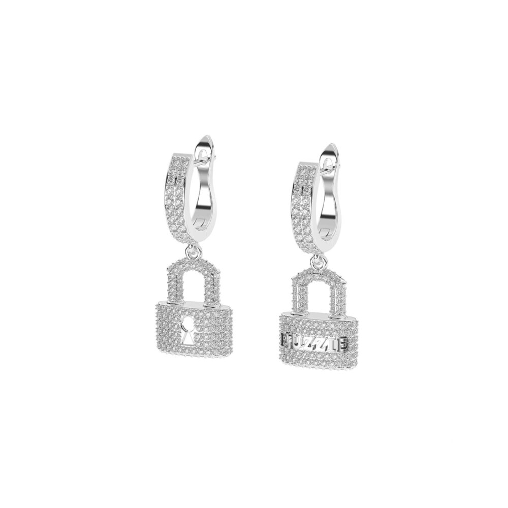 Bông tai Bông Tai Puzzie Locket Đính Đá BT021