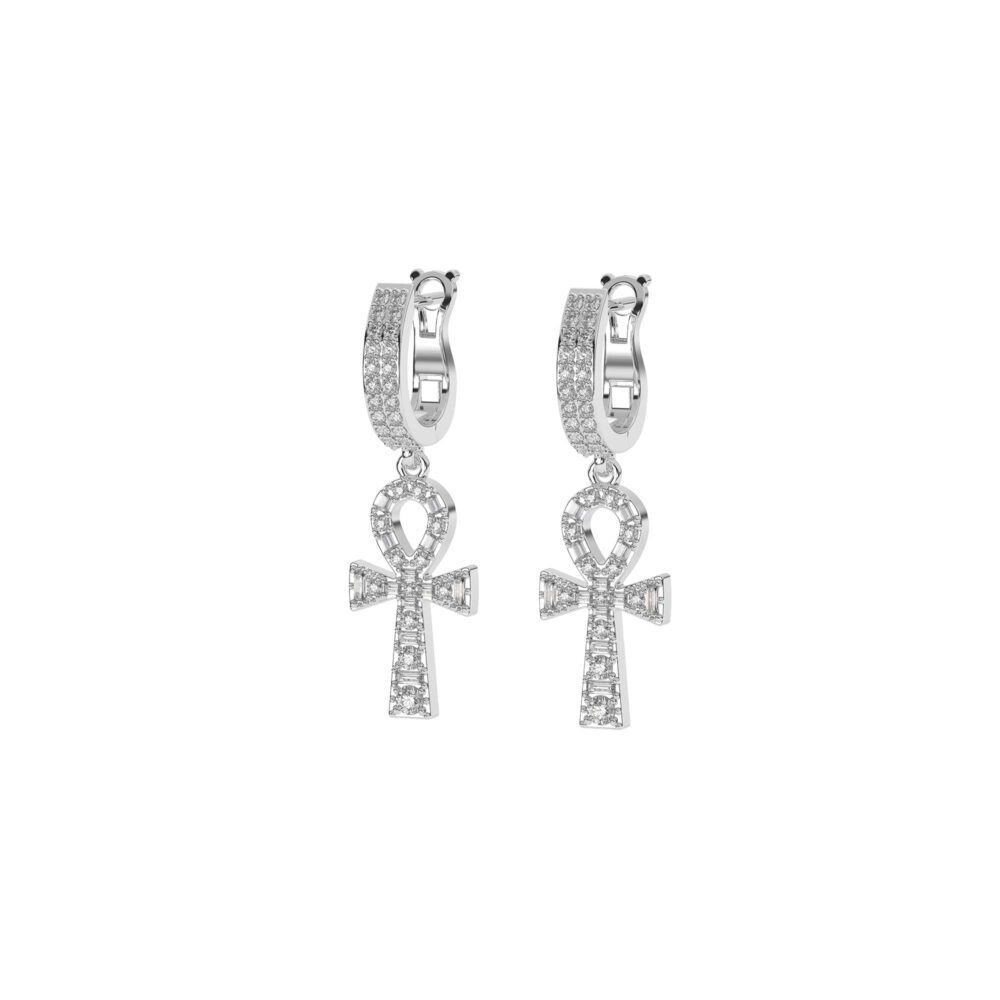 Bông tai The Ankh Mix Baguette BT027