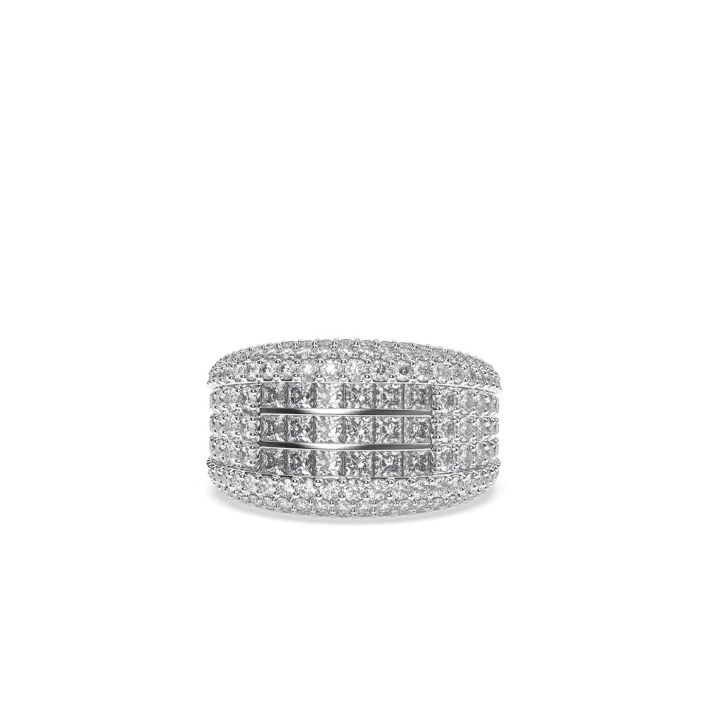 Nhẫn Tròn Princess Đính Đá NU031