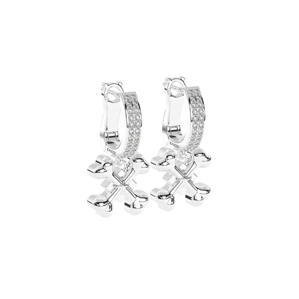 Bông Tai Double2bones Đính Đá BT065