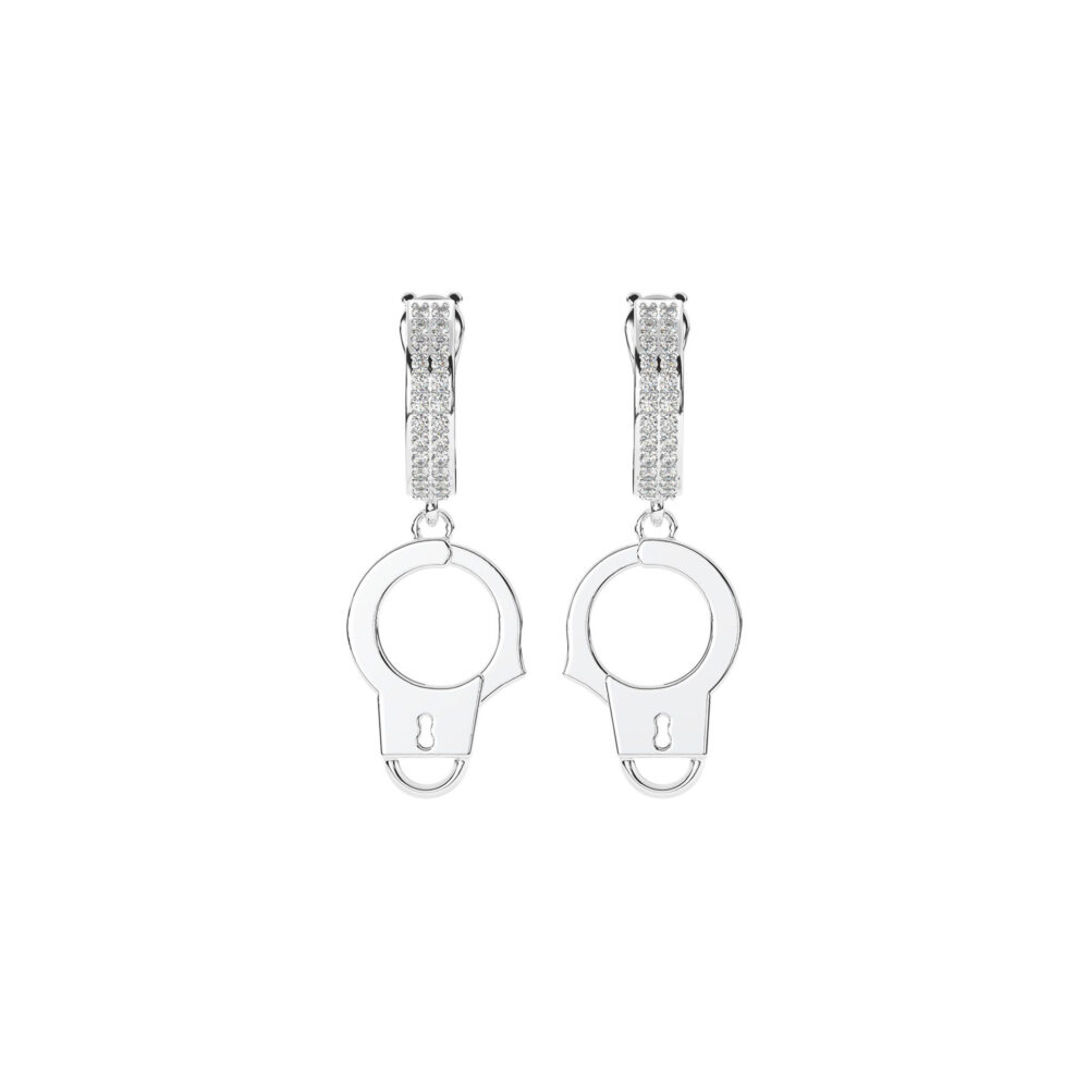 Bông Tai Pair Manacle Đính Đá BT055