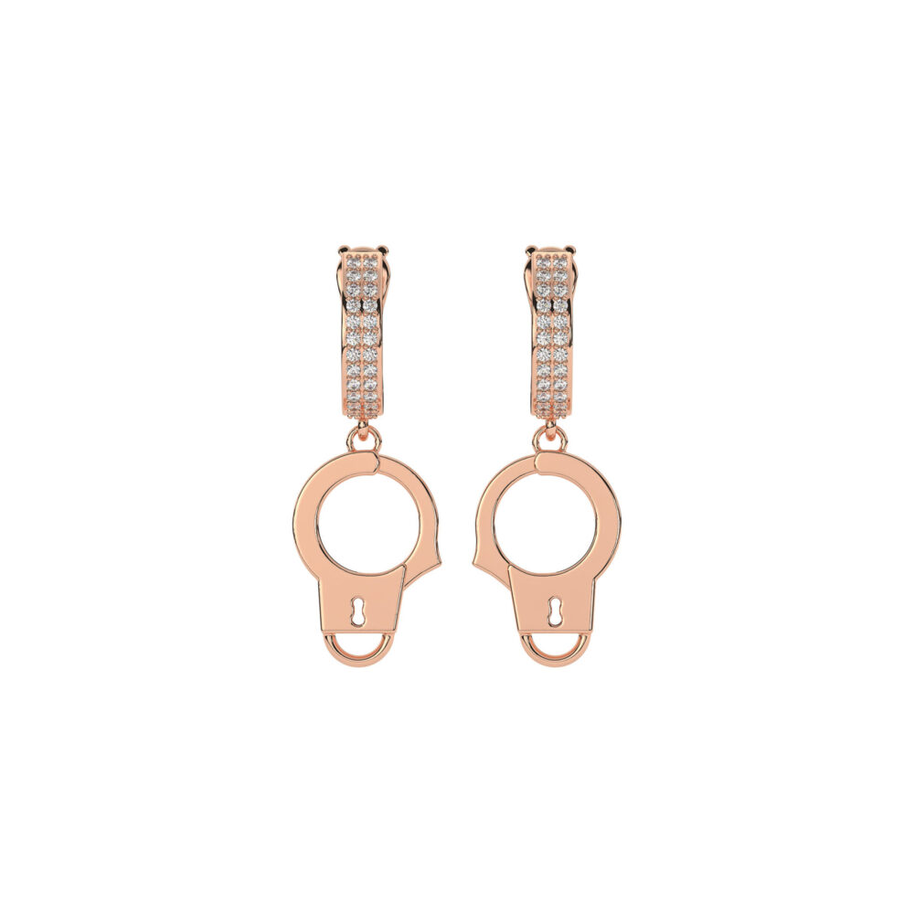 Bông Tai Pair Manacle Đính Đá BT055