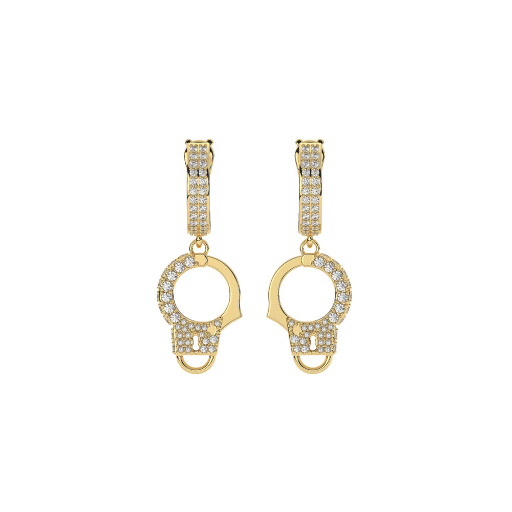 Bông Tai Pair Manacle Đính Đá BT059