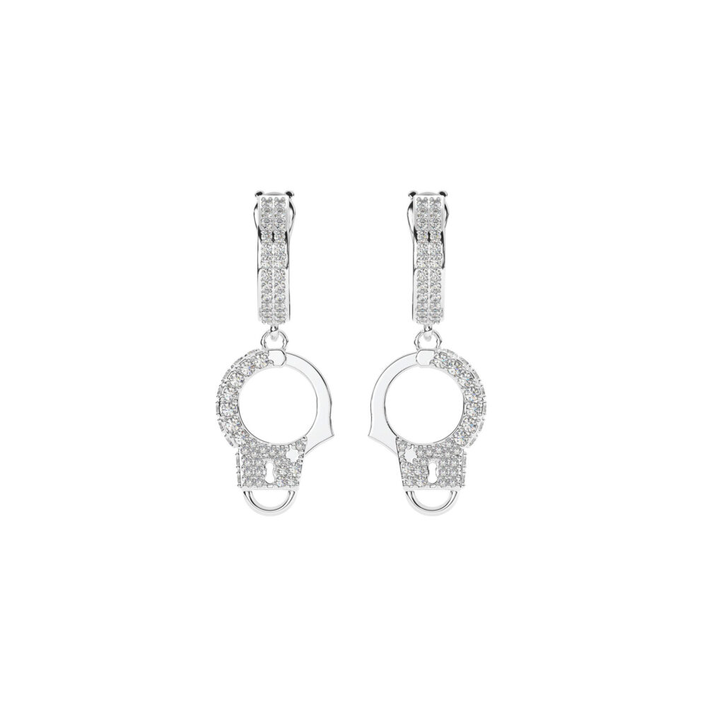 Bông Tai Pair Manacle Đính Đá BT059