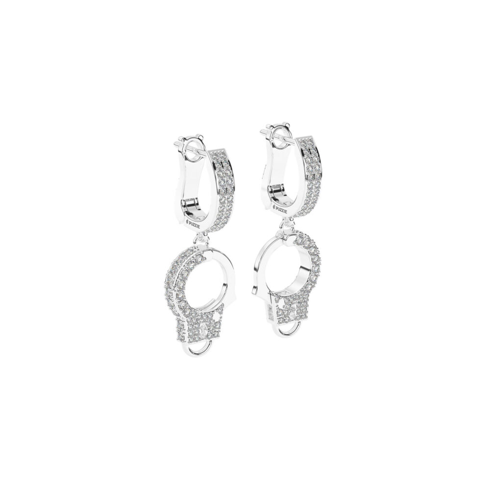 Bông Tai Pair Manacle Đính Đá BT059
