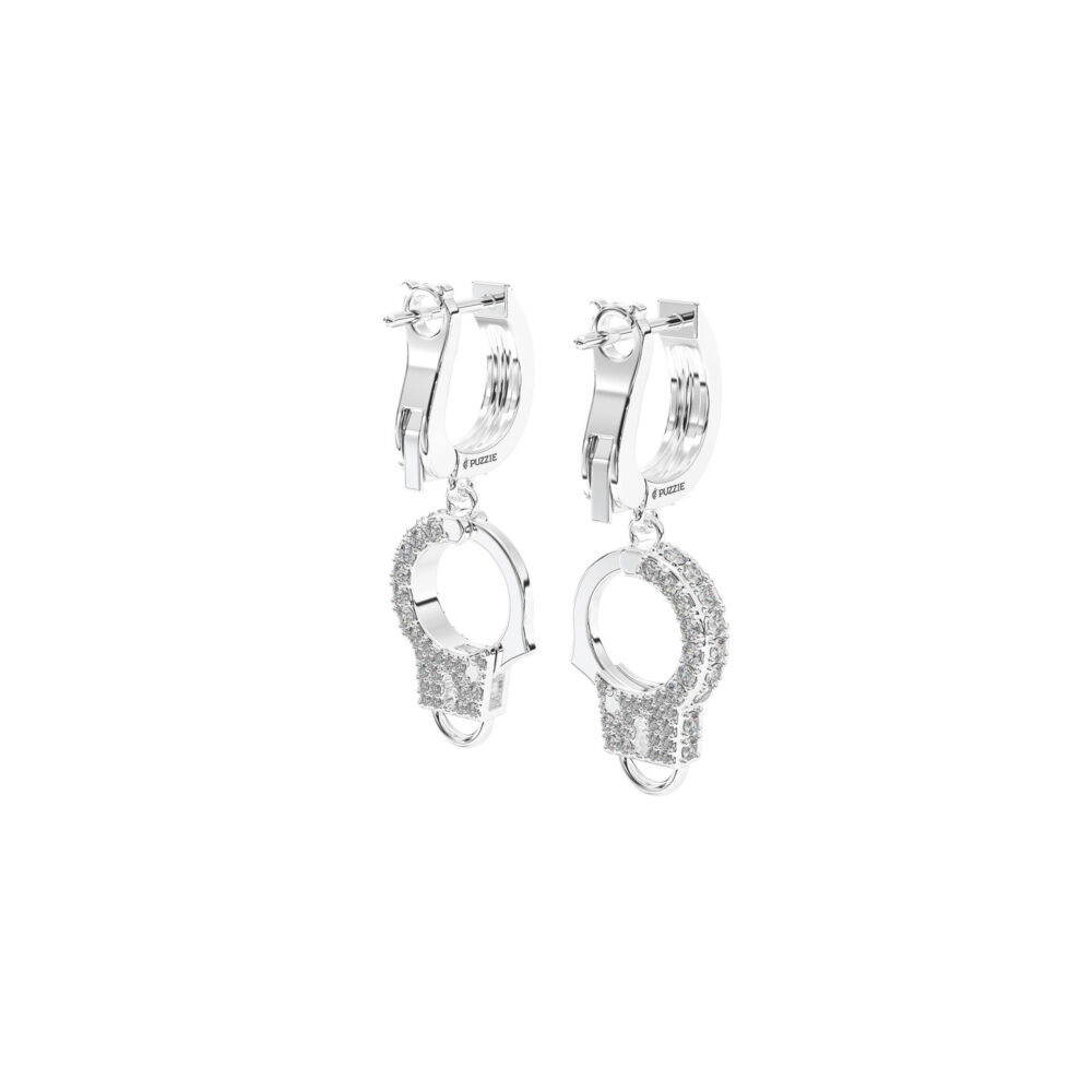 Bông Tai Pair Manacle Đính Đá BT059